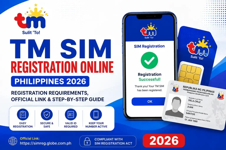 TM SIM Registration Online Philippines 2026: Registration Requirements, Official Link & Step-by-Step Guide