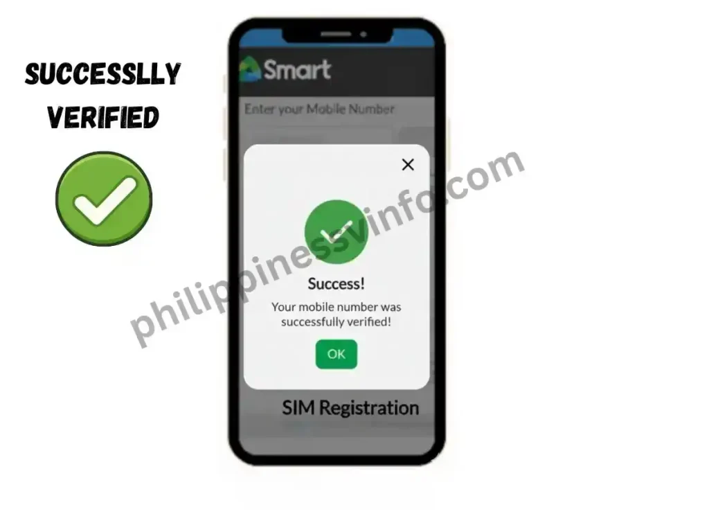 After your mobile number is verified, you will be redirected to the sim registration smart​ form. Complete each section carefully using accurate and up-to-date personal information. Smart SIM Registration