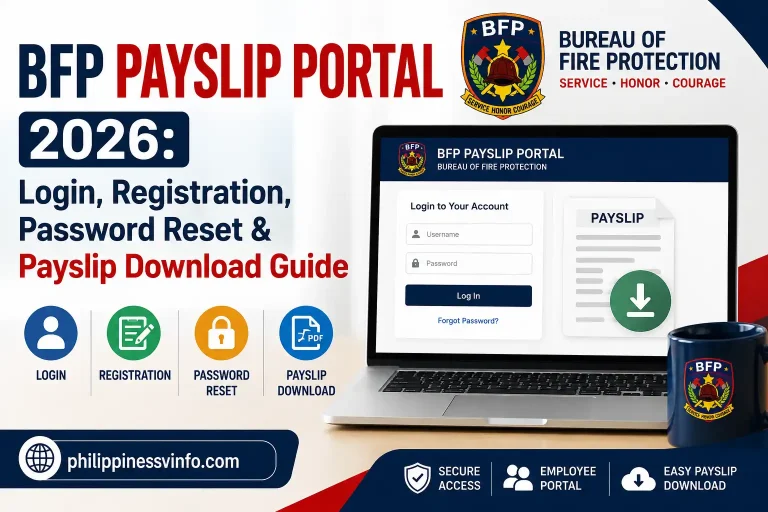 BFP Payslip Portal 2026: Login, Registration, Password Reset & Payslip Download Guide