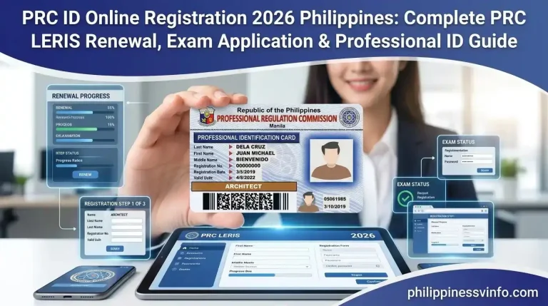 PRC ID Online Registration 2026 Philippines Complete PRC LERIS Renewal, Exam Application & Professional ID Guide