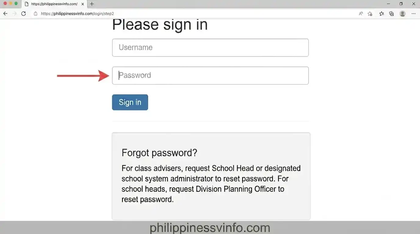 Step 3: Enter Your Password
Enter your registered password exactly as it was created. Review your keyboard settings before proceeding. LIS