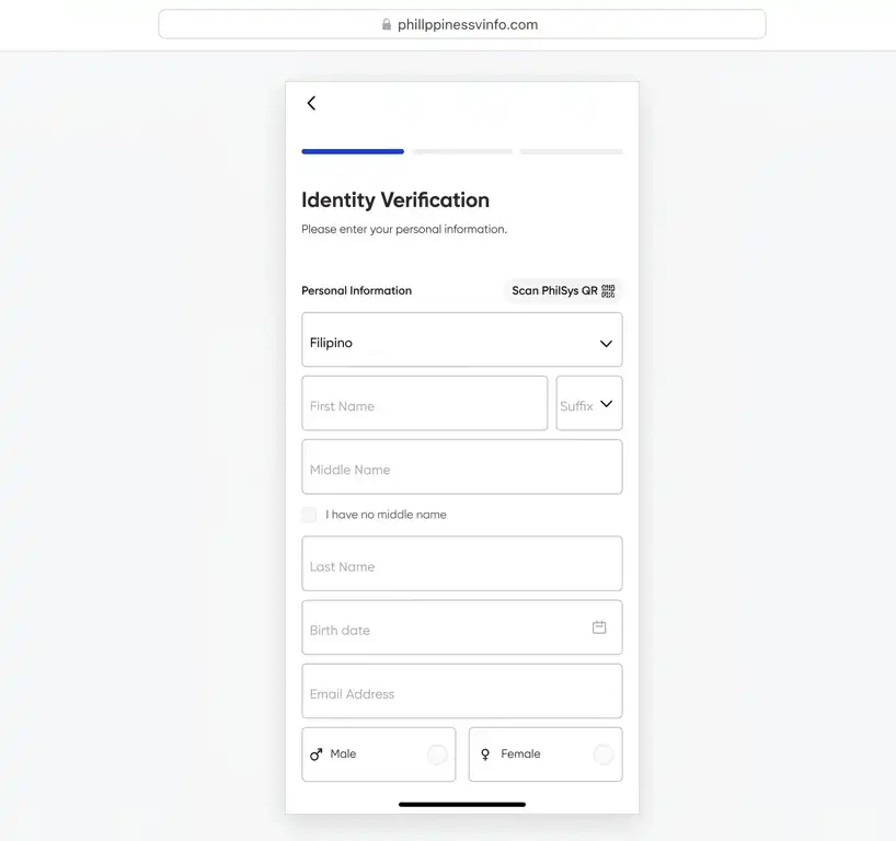 Fill in your profile using accurate and up-to-date information. You will typically be asked to provide:
