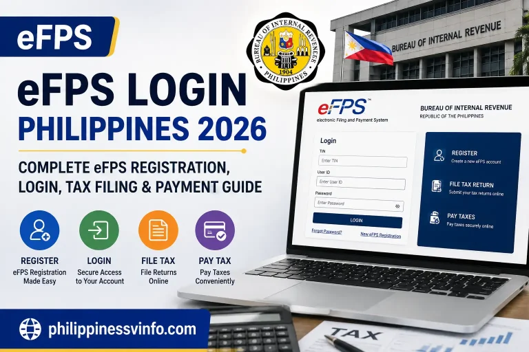 eFPS Login Philippines 2026: Complete eFPS Registration, Login, Tax Filing & Payment Guide