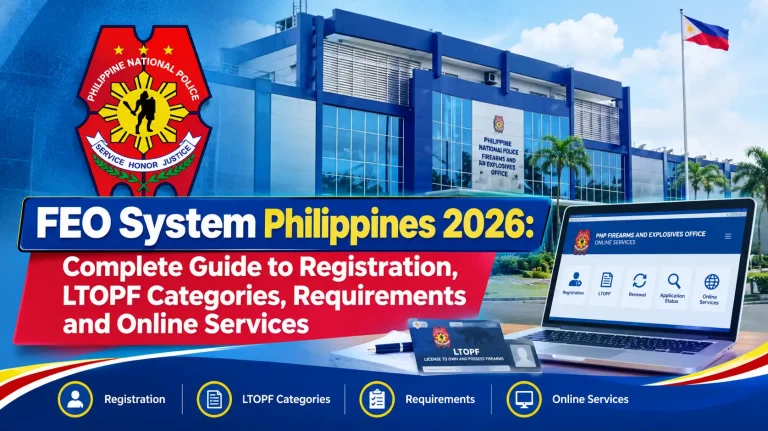 FEO System Philippines 2026: Complete Guide to Registration, LTOPF Categories, Requirements and Online Services