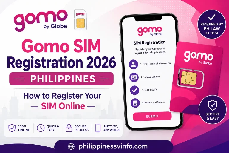 Gomo SIM Registration 2026 Philippines: How to Register Your SIM Online