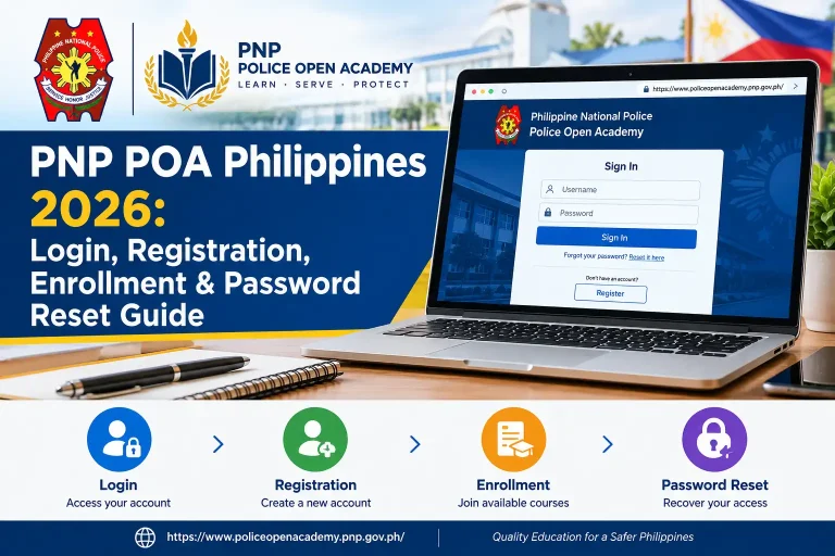 PNP POA Philippines 2026: Login, Registration, Enrollment & Password Reset Guide