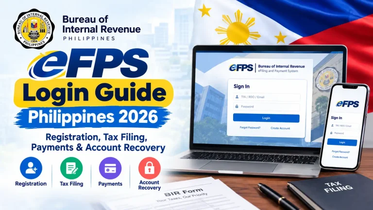 eFPS Login Guide Philippines 2026: Registration, Tax Filing, Payments & Account Recovery